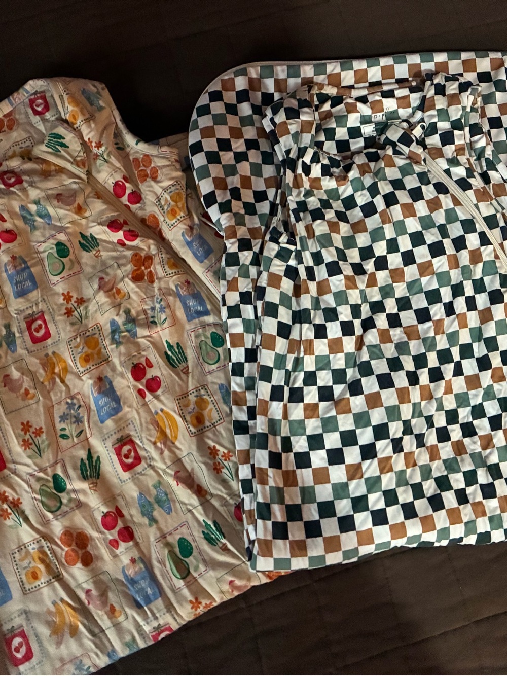 Bamboo sleep sacks.